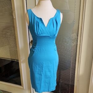 London Times Vibrant Blue Midi Dress